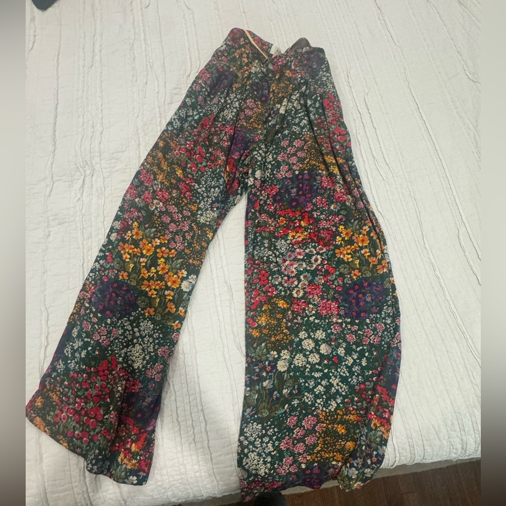 Maeve x Anthropologie floral palazzo pants
